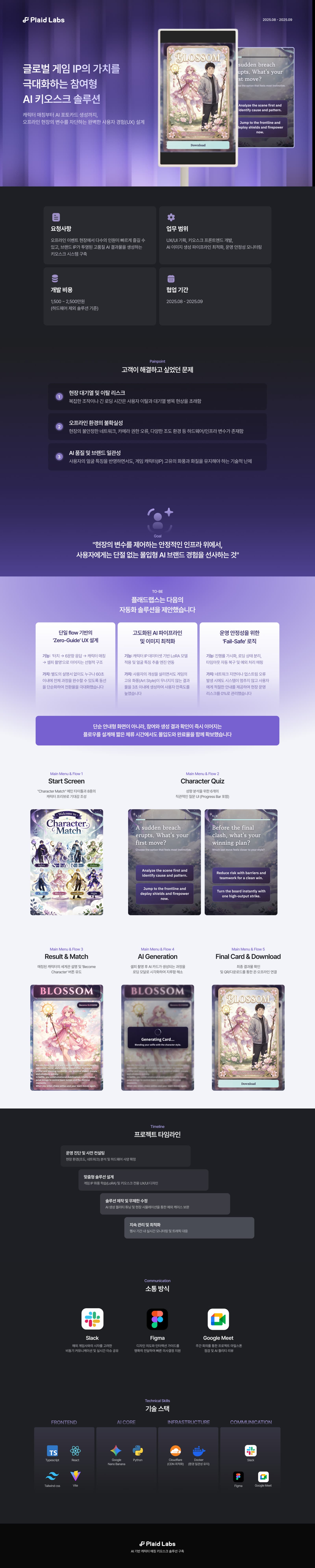 AI 운영 어시스턴트 대시보드 대표 이미지