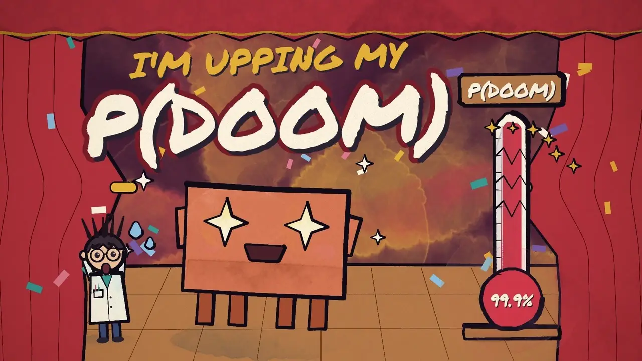 John Heibel이 공개한 I'm Upping My P(doom) 뮤직비디오의 영상 표지